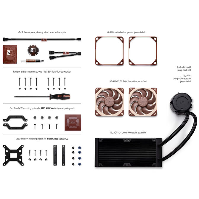 Kit Refrigeraci&oacute;n L&iacute;quida Noctua NL-LC1-24 - 240mm image number 4