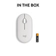 Rat&oacute;n Logitech Pebble 2 M350s Bluetooth Blanco image number null
