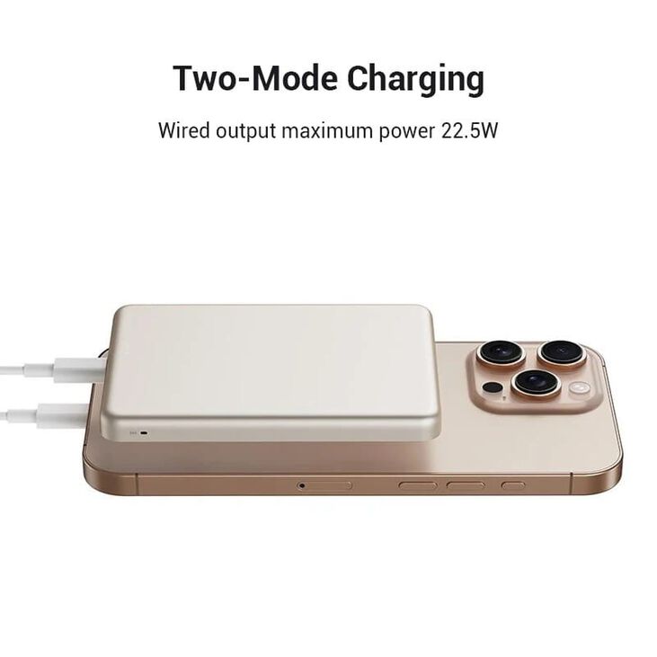 Power Bank Magnética Xiaomi Super Slim 5000 mAh 22.5 W Violeta image number 2