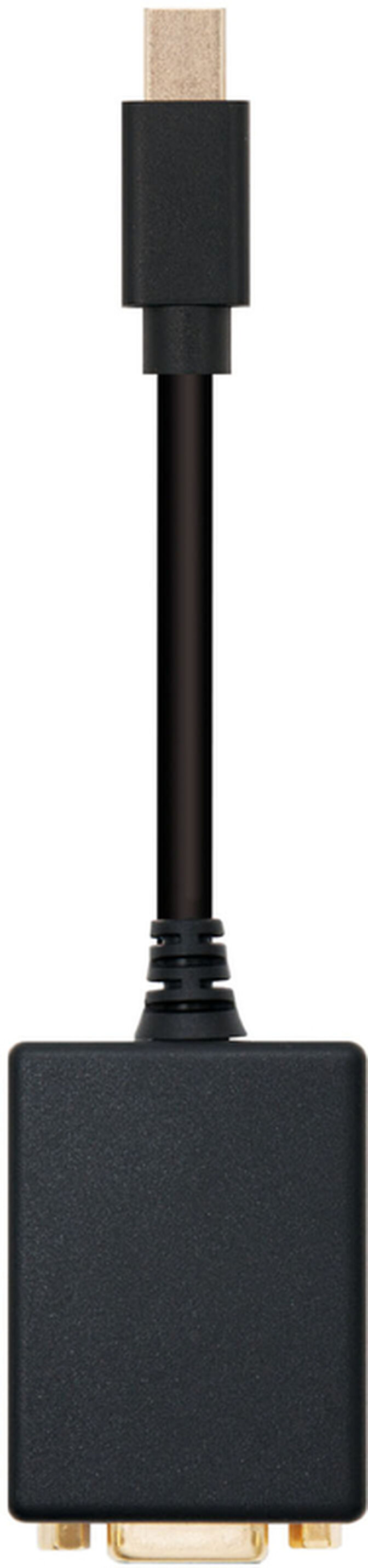 Adaptador NanoCable Mini DisplayPort M para VGA F 15 CM Negro image number 0