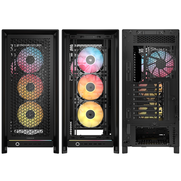 Torre E-ATX Corsair Frame 5000D RS ARGB Airflow Negro Cristal Templado image number 7
