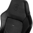 Silla noblechairs HERO - Negro / Blanco Platina image number null