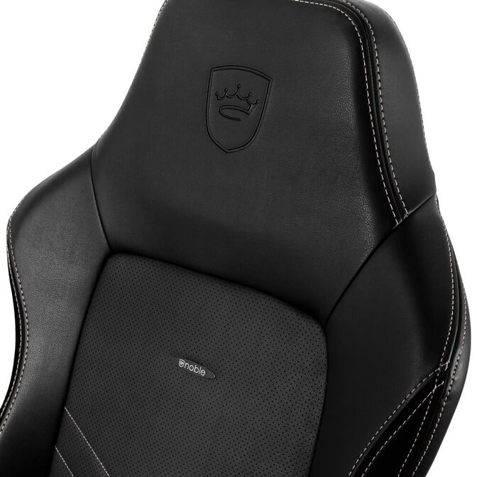 Silla noblechairs HERO - Negro / Blanco Platina image number 3
