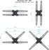 Soporte de Pared Tooq Tilt e Giratónrio 13" a 55" 67-199 mm Max. 25kg Negro image number null