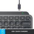 Teclado Logitech MX Keys Mini Bluetooth Grafito (US) image number null