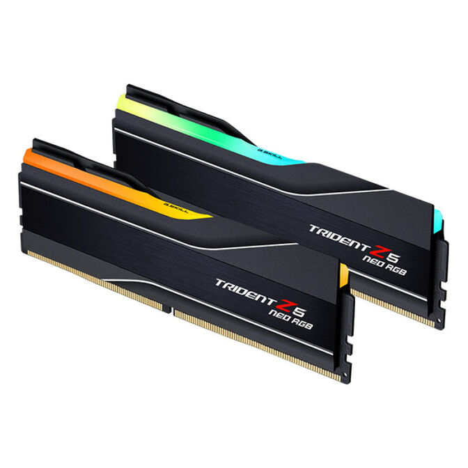 G.Skill Kit 32GB (2 x 16GB) DDR5 6000MHz Trident Z5 Neo RGB EXPO CL32 Black - F5-6000J3238F16GX2-TZ5N image number 1