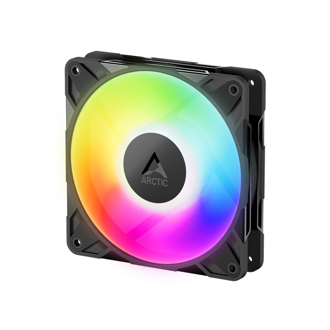 Ventilador Arctic P12 PRO PWM PST Low Noise ARGB 120mm (Pack 3) - Preto image number 2