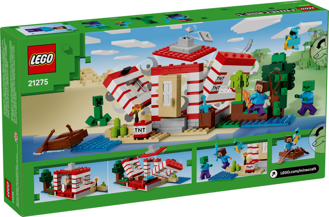 LEGO Minecraft: La Casa-TNT de la Jungla, 287 Piezas (21275) image number 1