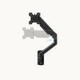 Soporte de Pared Tooq Inclinable y Giratorio 13" a 34" Negro image number null