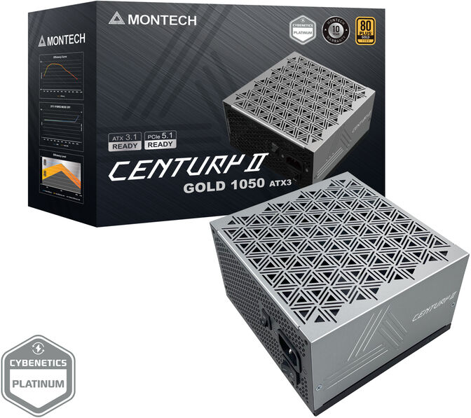 Fuente Modular Montech Century II 1050W 80 Plus Gold ATX 3.1 image number 6