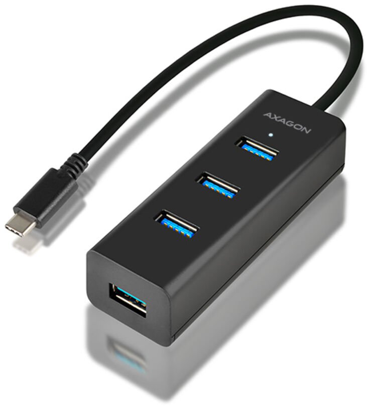 HUB de cargamento AXAGON HUE-S2C 4x USB3.0, MicroUSB Charging Connector, Type-C image number 0