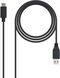 Cable USB 3.1 GEN2 10Gbps 3A Nanocable USB-C/M para USB-A/M 1 M Negro
