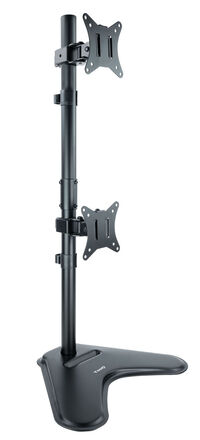 Soporte de Mesa Gaming Tabletop Tooq Doble (Vertical) Tilt e Altura Ajustable 17" a 32" Max. 9kg Negro Soporte de Mesa Gaming Tabletop Tooq Doble (Vertical) Tilt e Altura Ajustable 17" a 32" Max. 9kg Negro