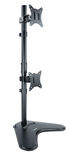 Soporte de Mesa Gaming Tabletop Tooq Doble (Vertical) Tilt e Altura Ajustable 17" a 32" Max. 9kg Negro image number null