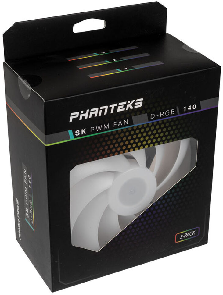 Phanteks PH-F140SK Carcasa del ordenador Ventilador 14 cm Negro, Blanco 3 pieza(s) image number 7
