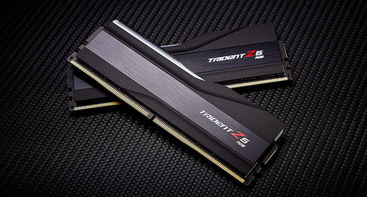 G.Skill Kit 32GB (2 x 16GB) DDR5 6000MHz Trident Z5 RGB CL40 Black- F5-6000J4040F16GX2-TZ5RK image number 4