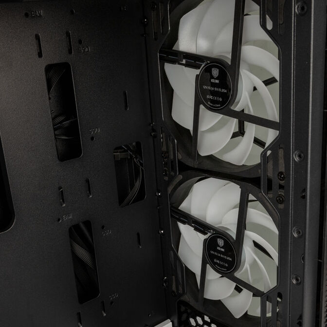 Caja ATX Kolink Observatory MX Glass ARGB Negro/Blanco image number 7