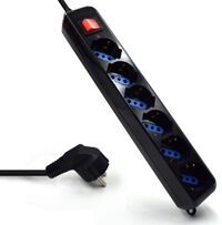 Regleta Ewent 6 Tomas 16A com Switch On/Off Negro