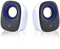 Altavoces Ewent Estéreo 2.0 5W RMS Blancas