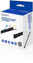 Manga Neoprene Ewent EW1562 p/ Organizar Cables com Fecho 1000x100mm Preta image number null