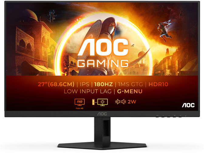 Monitor AOC Gaming 27" 27G4XE IPS FHD 180Hz 0.5ms HDR10 image number 0
