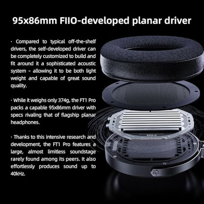 Auriculares FiiO FT1 PRO Hi-Fi Negros image number 9