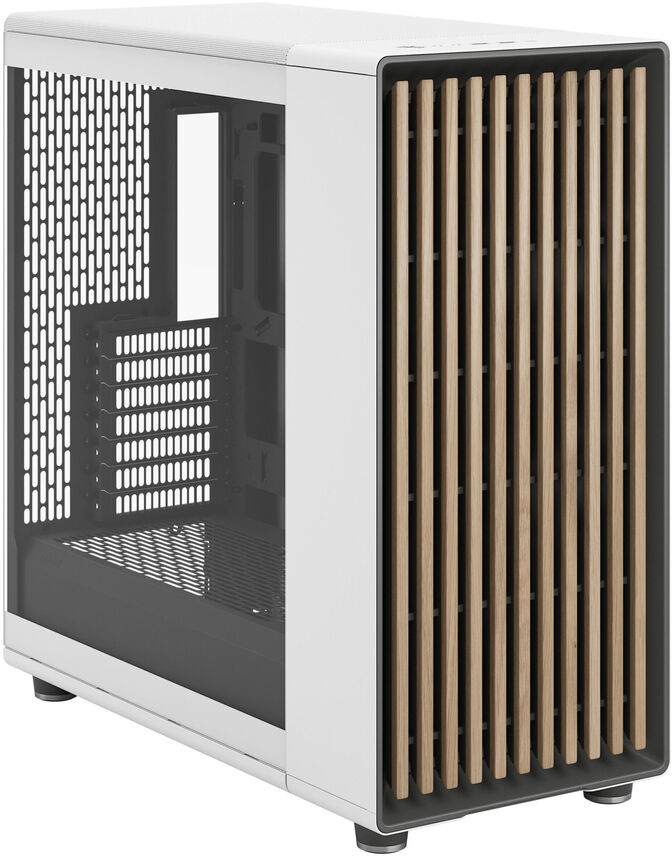 Torre E-ATX Fractal Design North XL Chalk White TG Clear Reverse Connector image number 2