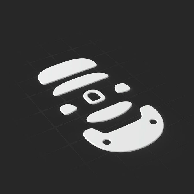 Skates para Endgame Gear OP1, 99,5% PTFE Blancos (Single Set) image number 0