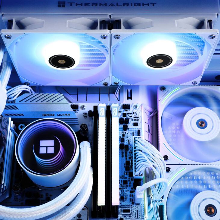 Kit Refrigeración Líquida Thermalright Frozen Notte ARGB Blanco - 240mm image number 5