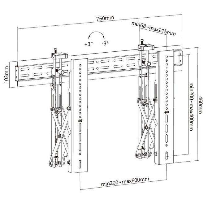 Soporte de Pared Equip para TV 37" a 70" Pop-Out Bracket image number 5