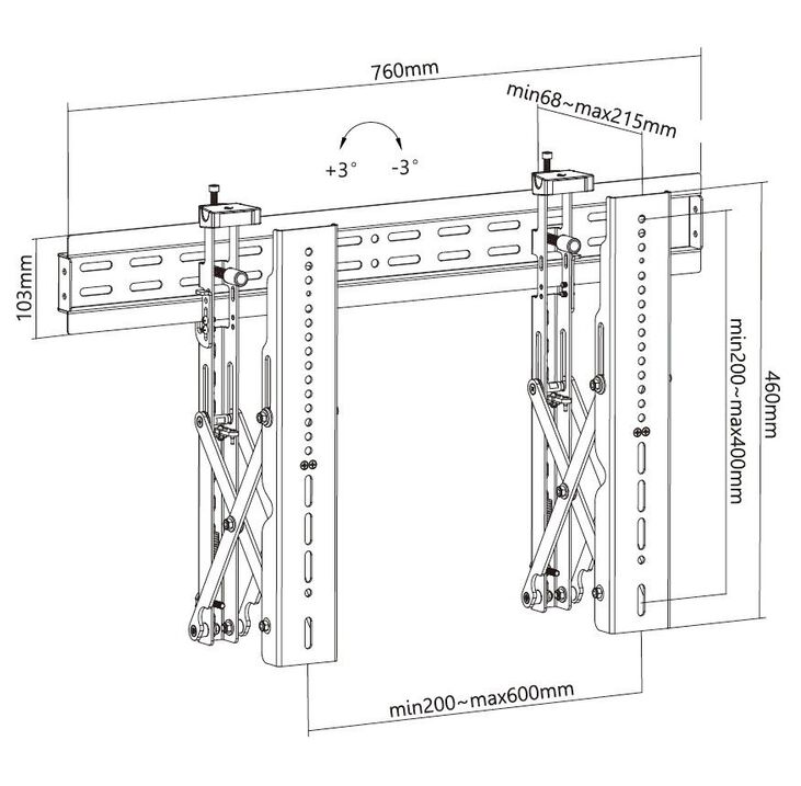 Soporte de Pared Equip para TV 37" a 70" Pop-Out Bracket image number 5