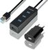 HUB de cargamento AXAGON HUE-S2BP 4x USB3.0, MicroUSB Charging, Incl. AC Adapter image number null