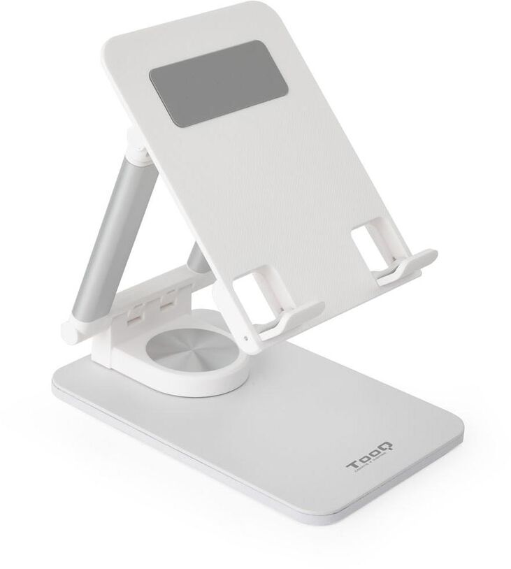 Soporte Mesa Tooq Giratório Ajustable p/ Tablet Max. 13" Blanco image number 0