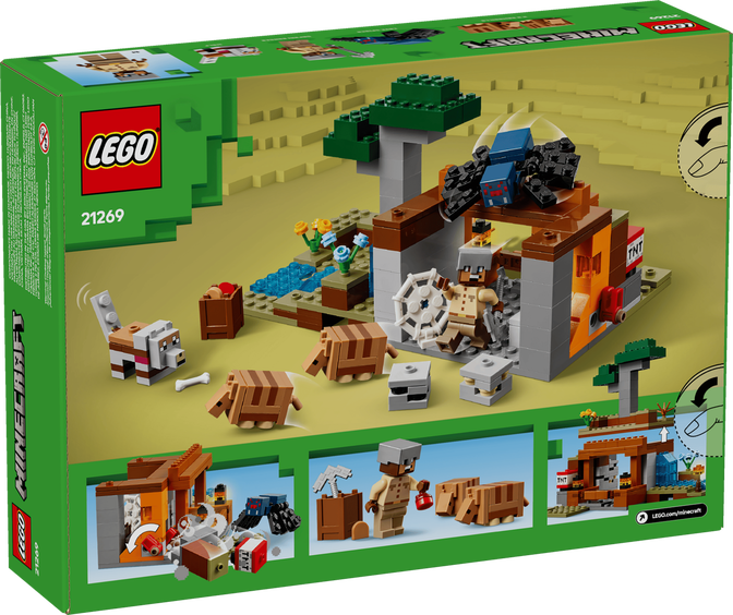 LEGO Minecraft: La Expedici&oacute;n en la Mina del Armadillo, 247 Piezas (21269) image number 1