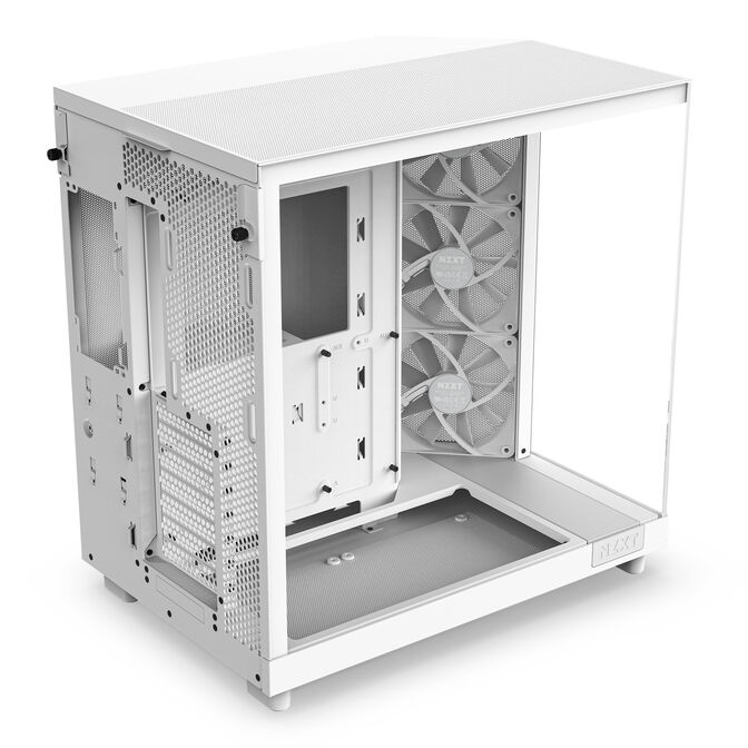 Torre ATX NZXT H6 Flow Blanca Cristal Templado image number 5