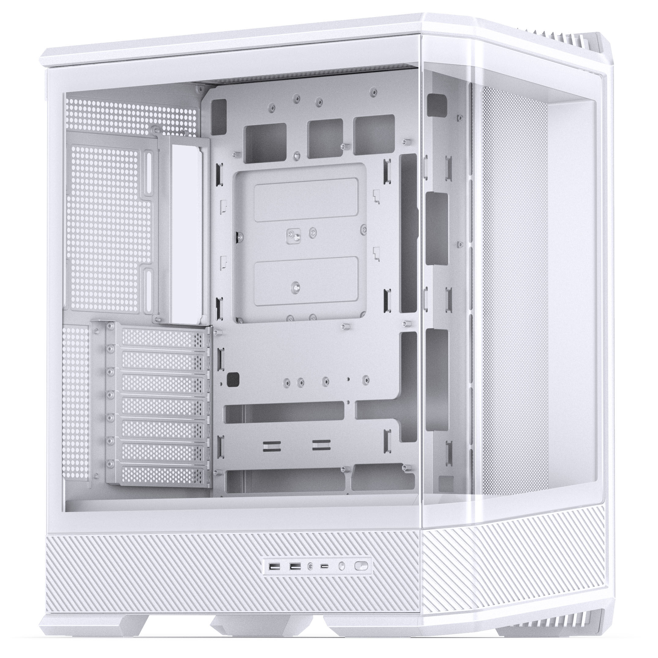 Caja ATX Jonsbo D400 Vidrio Templado Blanco