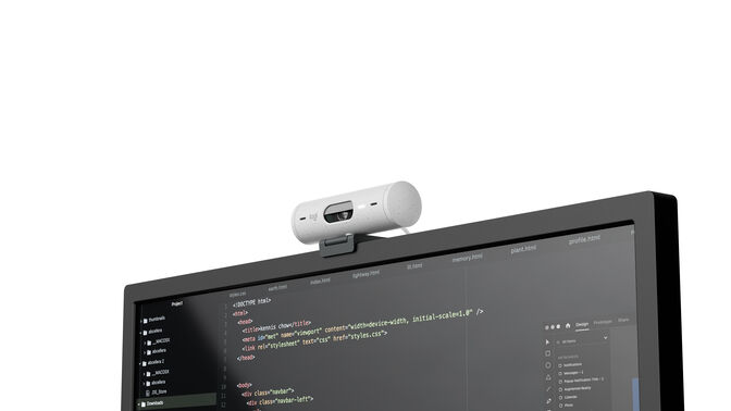 Webcam Logitech Brio 500 Full HD 1080p USB-C Blanco Sujo image number 3