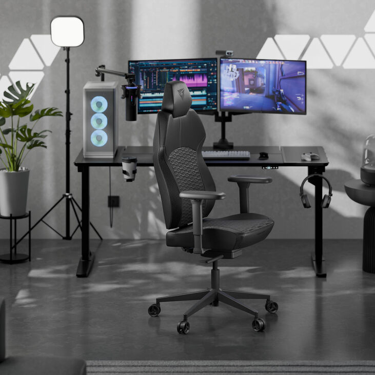 Silla Gaming Ergonomica ThunderX3 SOLO 360 - Racer Black image number 9