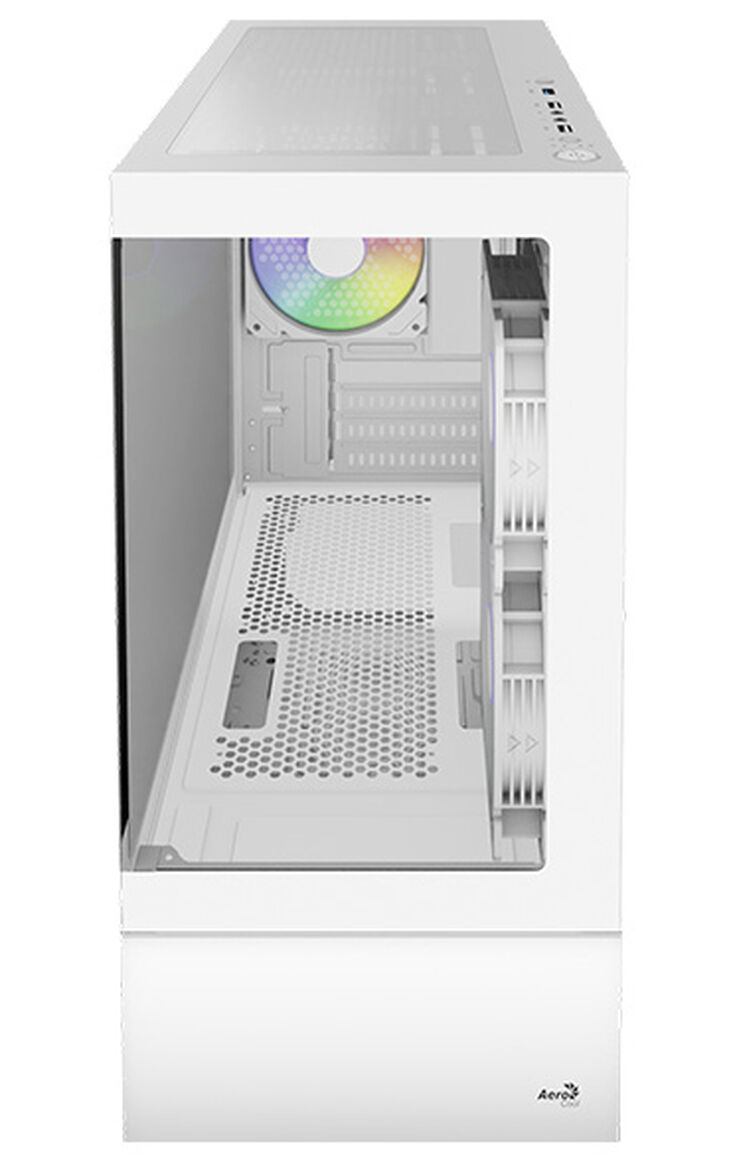 Caja Micro-ATX Aerocool Viewport Mini Vidrio Templado Blanco image number 4