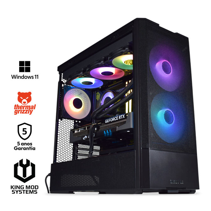 Ordenador King Mod Gamer-PC Ryzen 7 9800X3D 32GB DDR5 2TB RTX 5070 Ti WiFi W11 Bonus