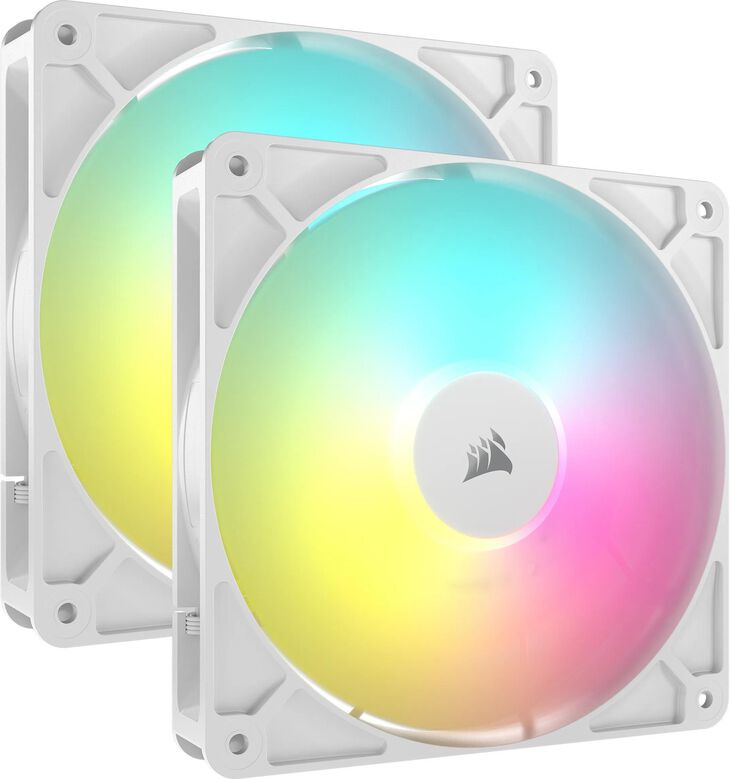 Ventilador Corsair RS140 ARGB PWM Blanco 140mm (Pack 2) image number 0