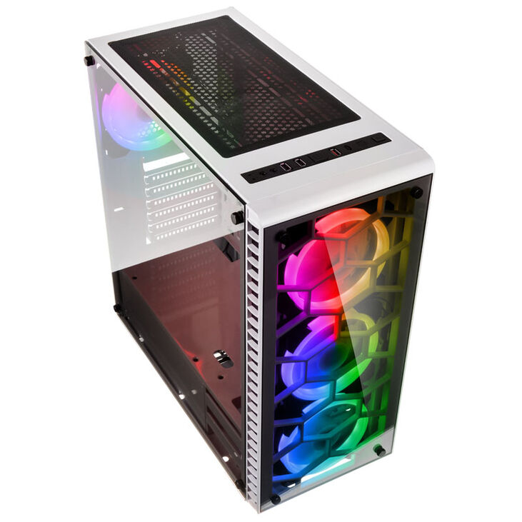 Caja E-ATX Kolink Observatory RGB Vidrio Templado Blanco image number 1