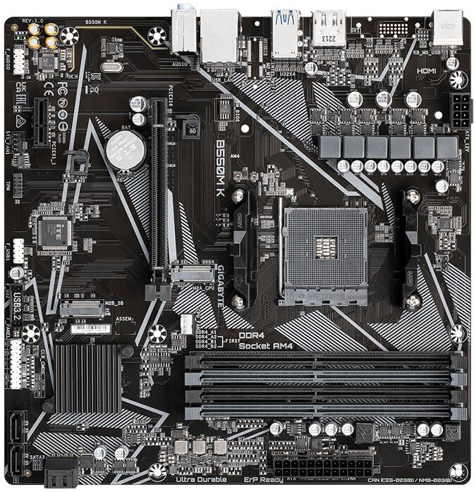 Placa Base Gigabyte B550M K image number 3