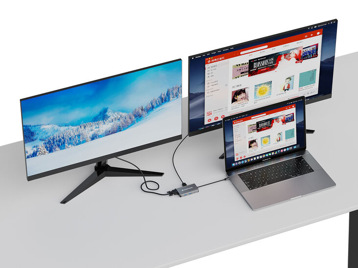 HUB USB Conceptronic 7-in-1 USB-C 3.2 > 3x USB-A 3.0  + HDMI + VGA + Gigabit + USB-C (PD100W) image number 4