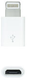 Adaptador USB NanoCable Tipo Lightning/M-M-Micro B/F Blanco