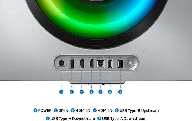 Monitor Curvo Samsung Odyssey G8 34" G85SD QD-OLED UWQHD 175Hz 0.03ms FreeSync Premium Pro Smart Monitor image number 11