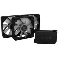 Ventilador APNX FP1-R-120 PWM ARGB Negro - 120mm (Pack 3)