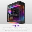Torre ATX NZXT H6 Negro Cristal Templado image number null