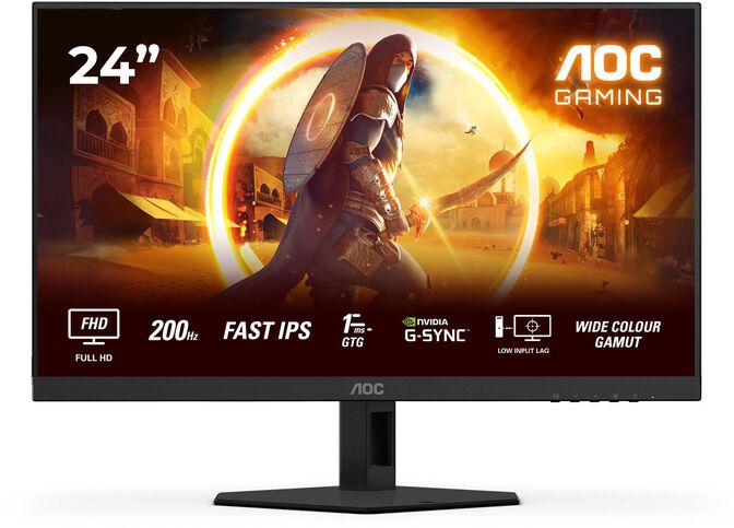 Monitor AGON by AOC 24" 24G4HRE Fast IPS FHD 200Hz 0.5ms G-SYNC Compatible image number 0