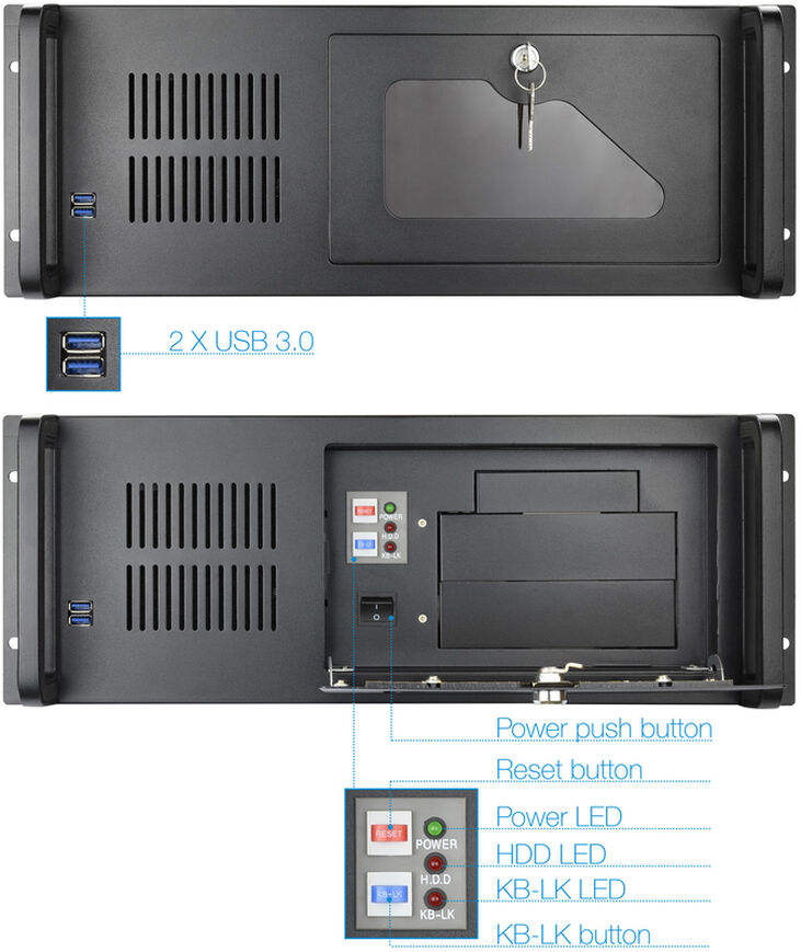 Caja Rack Tooq 4U 19" ATX image number 3